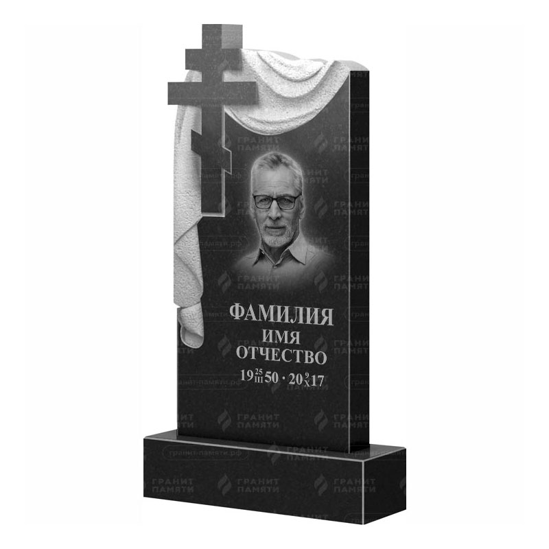 Памятники из гранита с крестом в Курске | Гранитный памятник ФГ-085