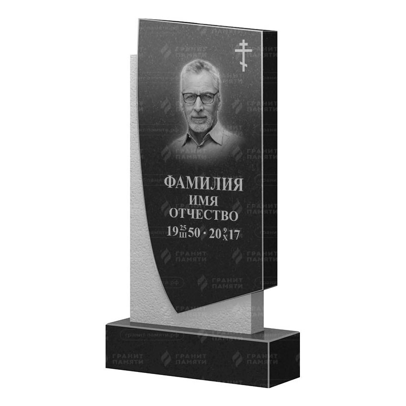 Памятники из гранита вертикальные в Курске | Гранитный памятник ФГ-075