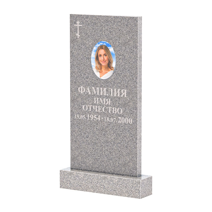 Памятники из цветного гранита в Курске | Памятник из Сибирского гранита прямой