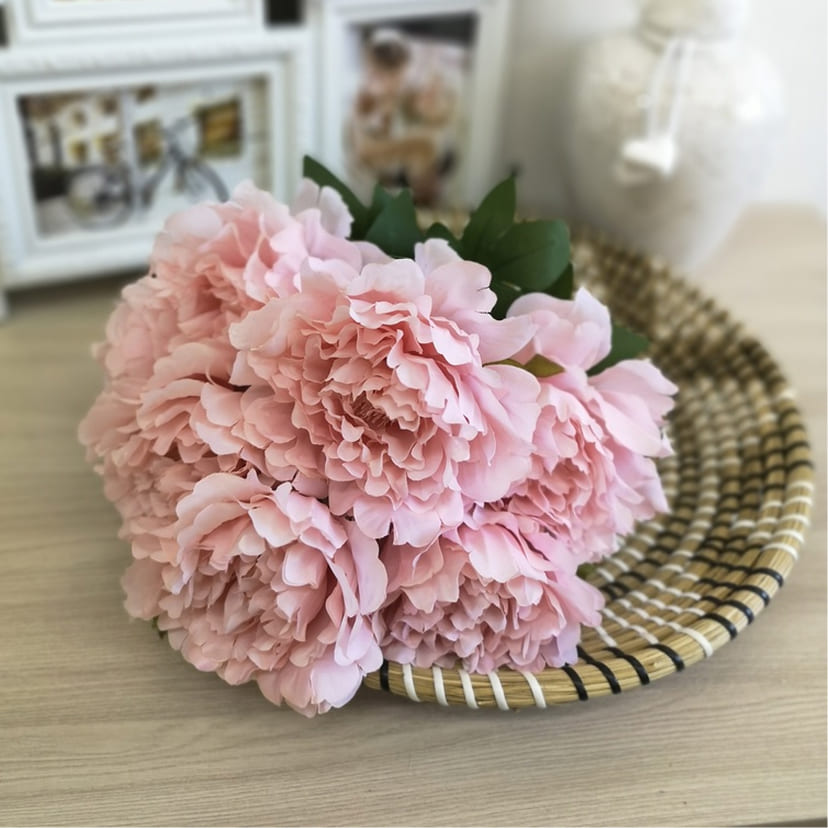 Искусственные цветы в Курске | Цветы искусственные «Пионы», розовые, букет