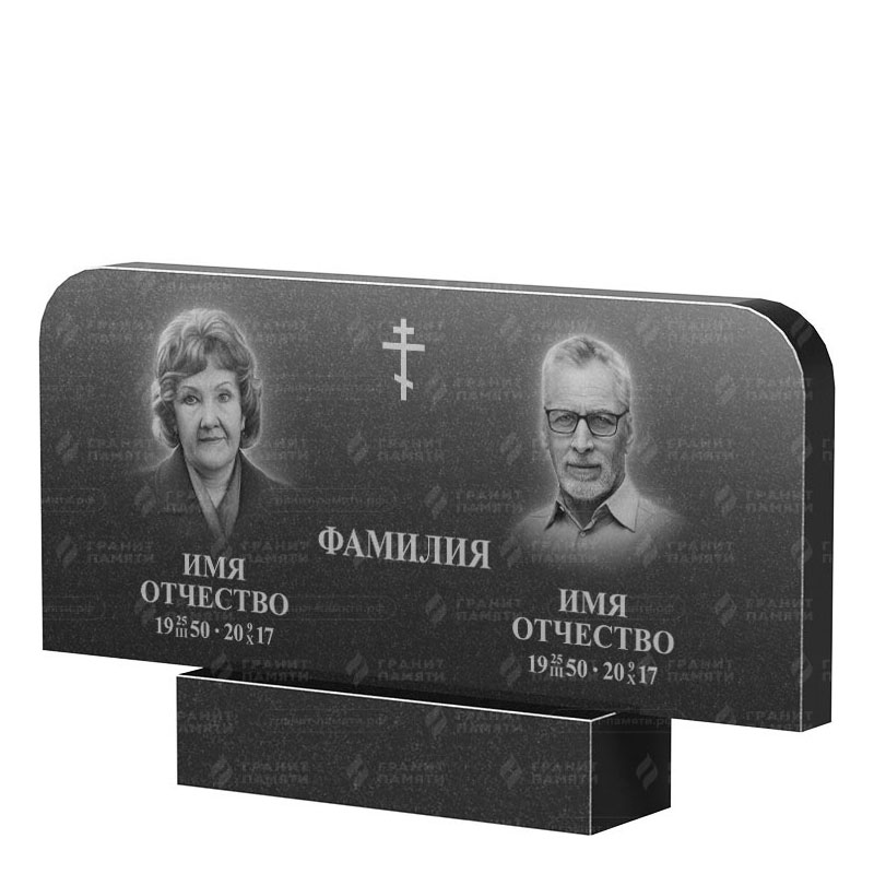 Памятники из гранита двойные в Курске | Двойной гранитный памятник ФГ-254