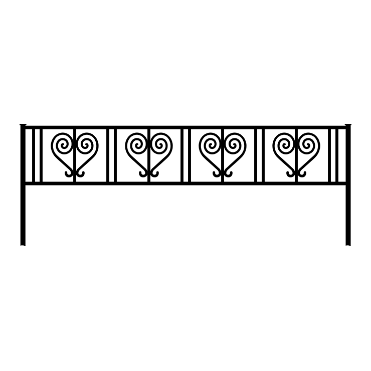 Кованые изделия в Курске | Кованая оградка ОГ.005