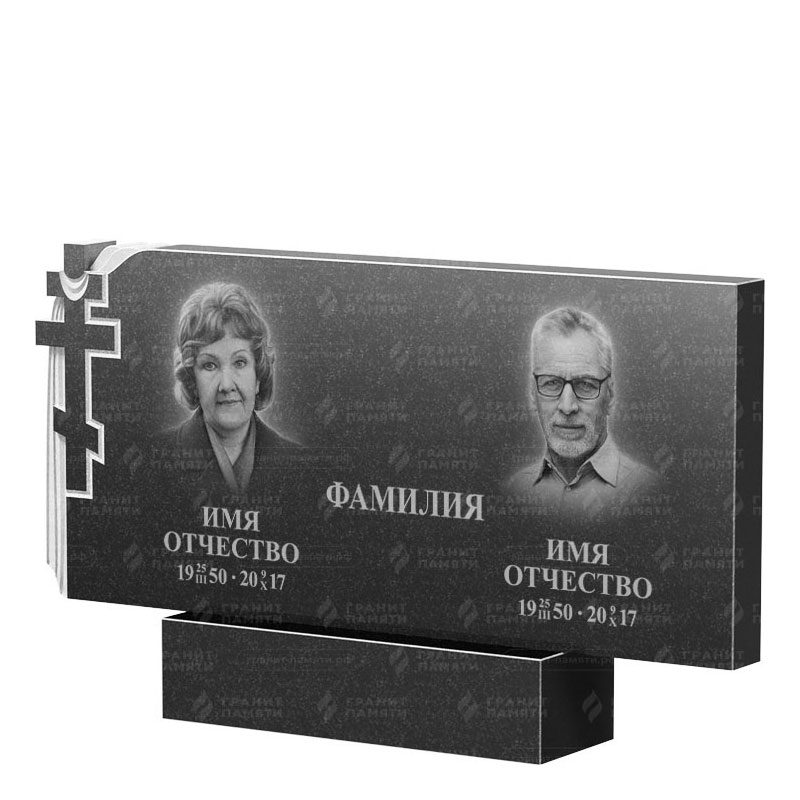 Памятники из гранита двойные в Курске | Двойной гранитный памятник ФГ-139