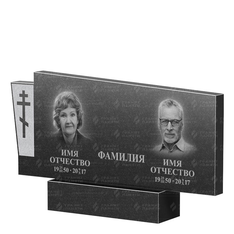 Памятники из гранита двойные в Курске | Двойной гранитный памятник ФГ-137