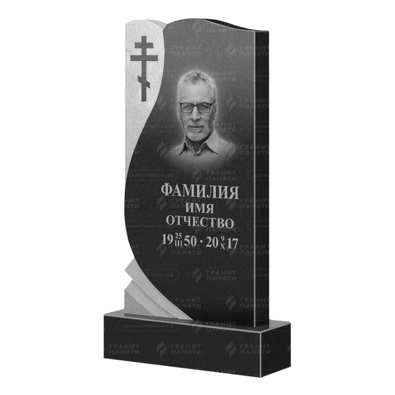 Памятники из гранита вертикальные в Курске | Гранитный памятник ФГ-169