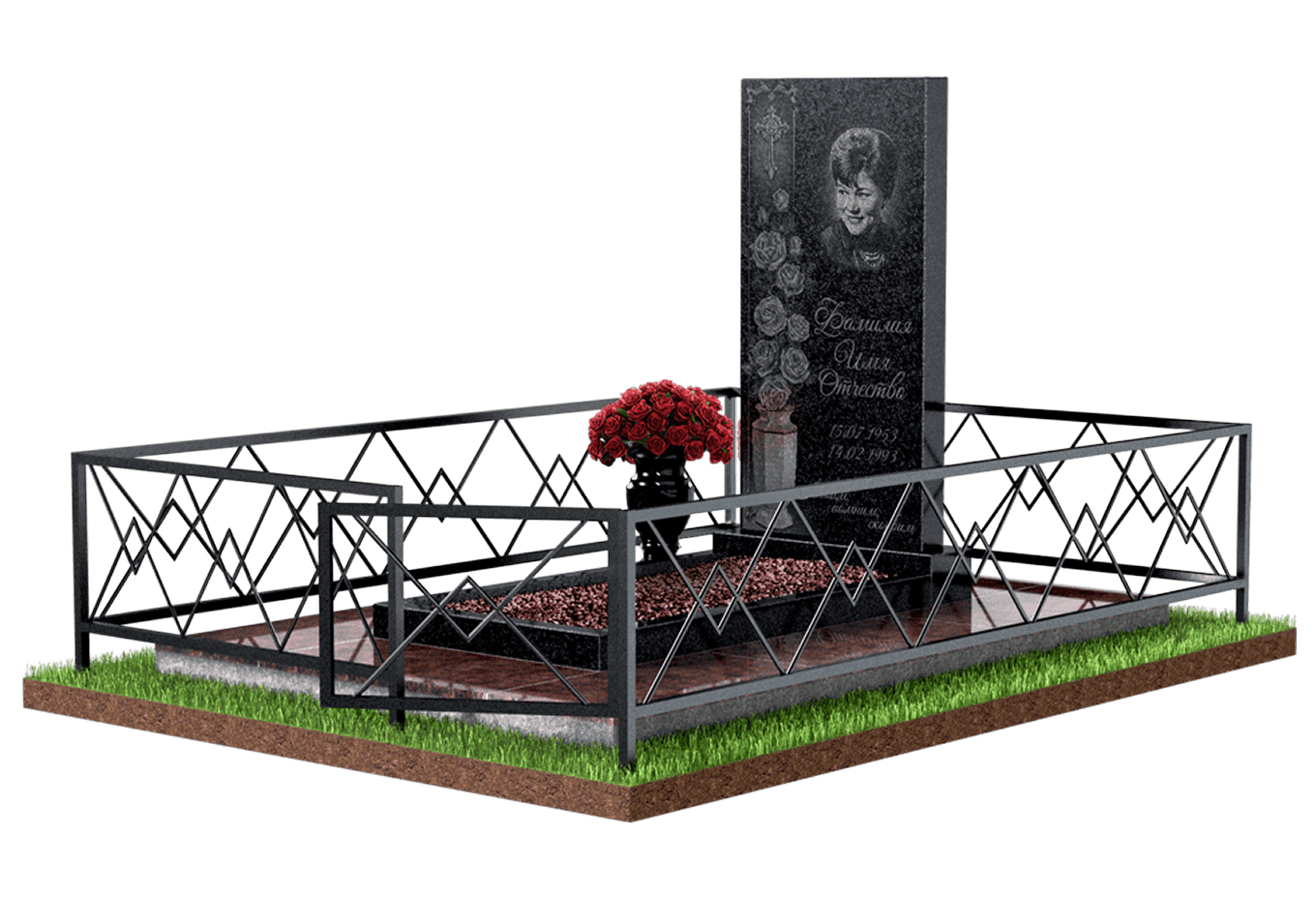 Благоустройство захоронения в Курске