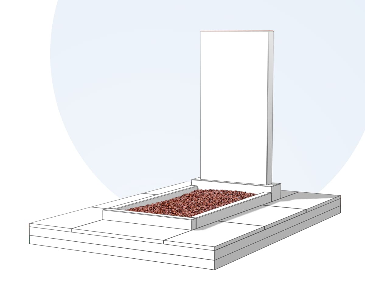 Засыпка цветника камушками в Курске