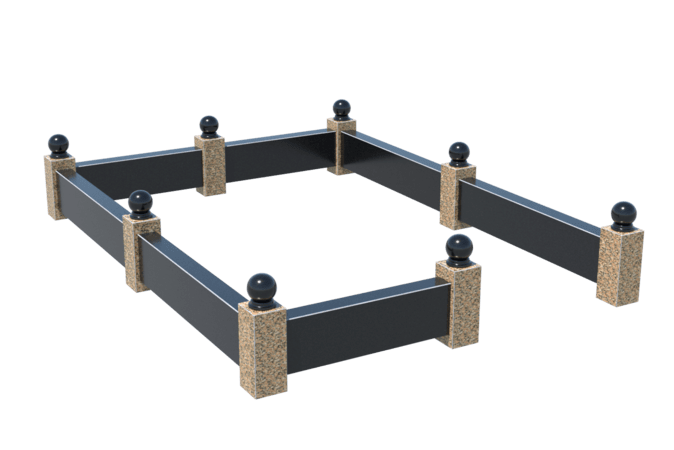 Цоколи на могилу в Курске | Цоколь на могилу №0036