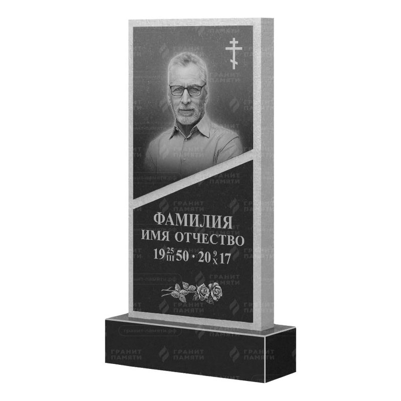 Памятники из гранита вертикальные в Курске | Гранитный памятник ФГ-164
