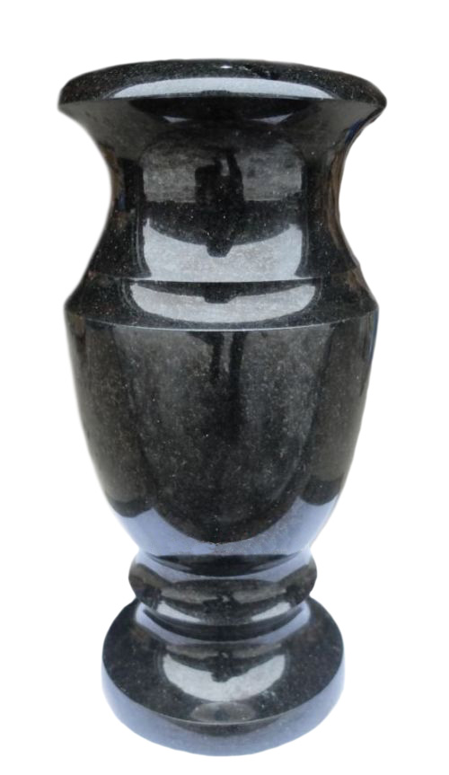 Вазы из камня в Курске | Ваза гранитная «Габбро 30»