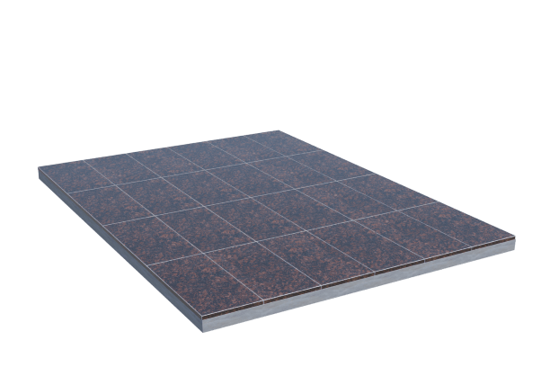 Площадки на могилу в Курске | Площадка с облицовкой Дымовским гранитом