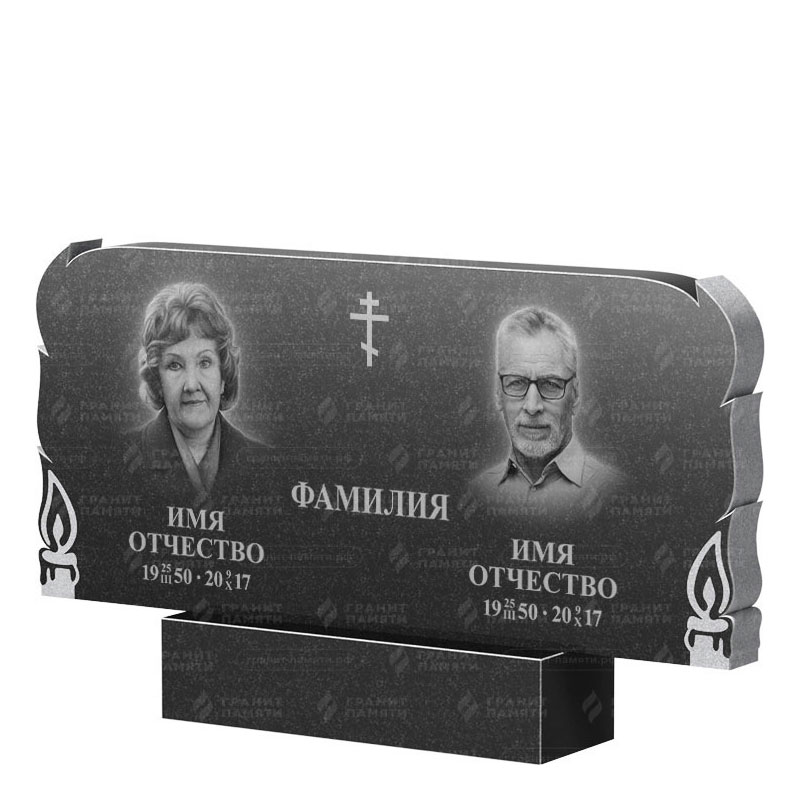 Памятники из гранита двойные в Курске | Двойной гранитный памятник ФГ-133