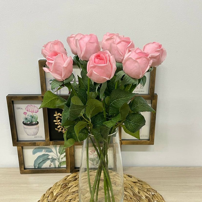 Искусственные цветы в Курске | Цветок искусственный «Роза», нежно-розовая, одиночный