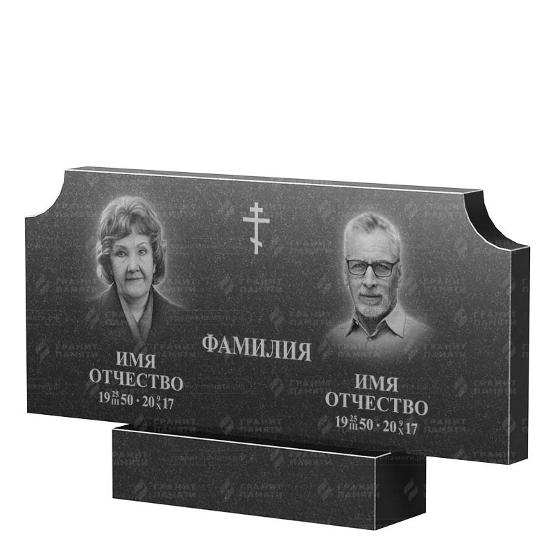 Памятники из гранита двойные в Курске | Двойной гранитный памятник ФГ-253