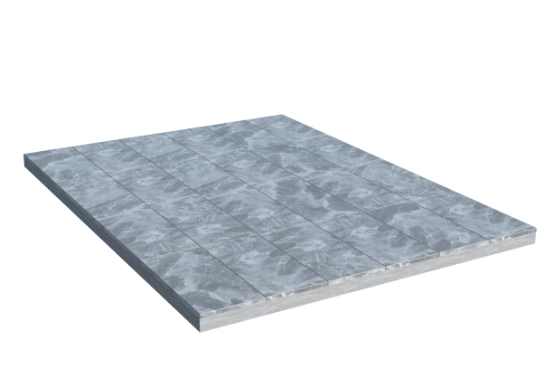 Площадки на могилу в Курске | Площадка с мраморной облицовкой