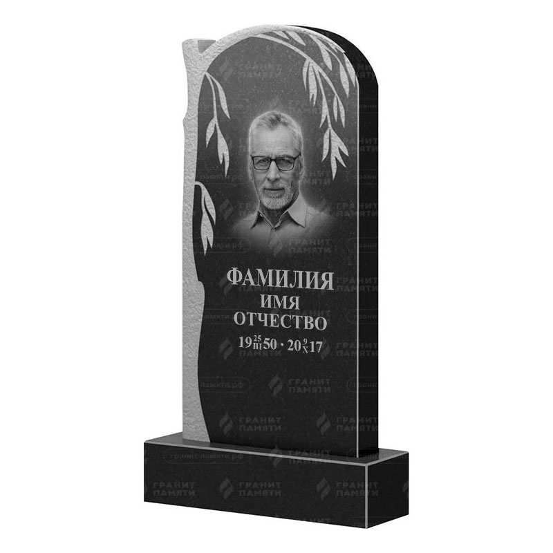 Памятники из гранита с деревом в Курске | Гранитный памятник ФГ-090