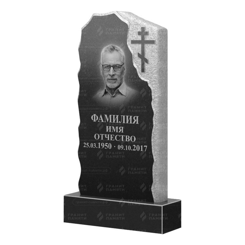 Памятники из гранита с обколом, скалы в Курске | Гранитный памятник ФГ-231