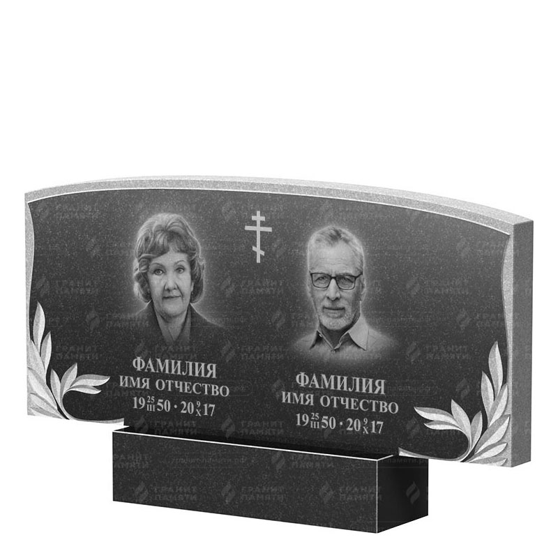 Памятники из гранита двойные в Курске | Двойной гранитный памятник ФГ-135