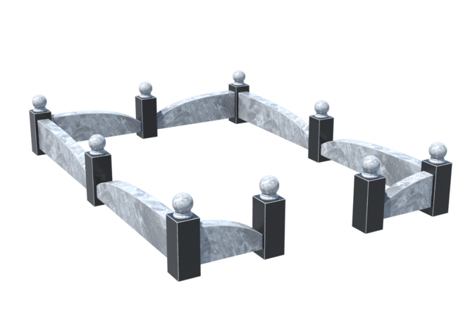 Цоколи на могилу в Курске | Цоколь на могилу №0040