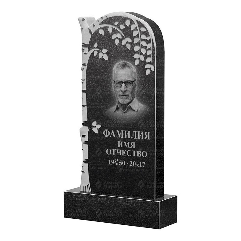 Памятники из гранита с деревом в Курске | Гранитный памятник ФГ-091