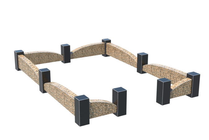 Цоколи на могилу в Курске | Цоколь на могилу №0046