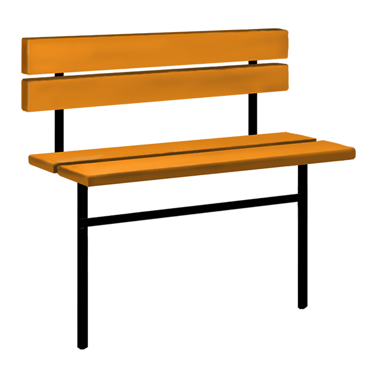 Металлические оградки, столы, скамейки в Курске | Скамейка №3 со спинкой