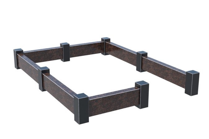 Цоколи на могилу в Курске | Цоколь на могилу №0033