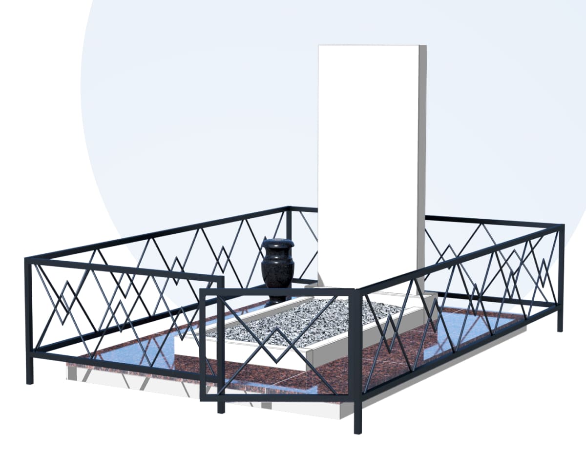 Благоустройство захоронения в Курске
