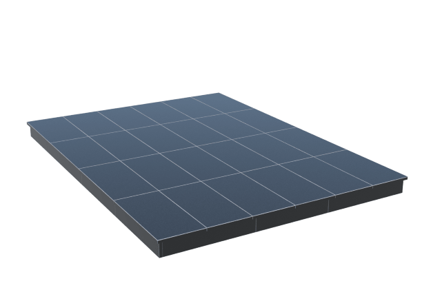 Площадки на могилу в Курске | Площадка с вертикальной (10 см) облицовкой гранитом Габбро