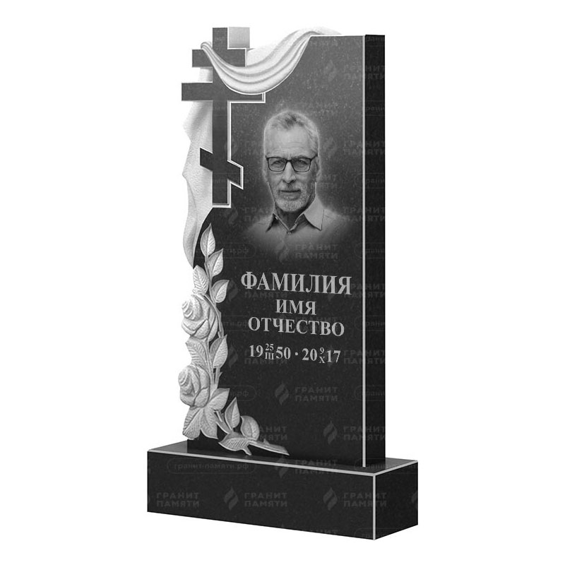 Памятники из гранита вертикальные в Курске | Гранитный памятник ФГ-189