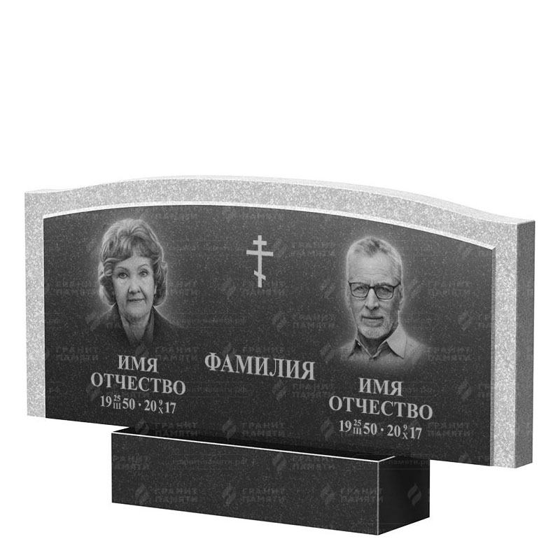 Памятники из гранита двойные в Курске | Двойной гранитный памятник ФГ-131