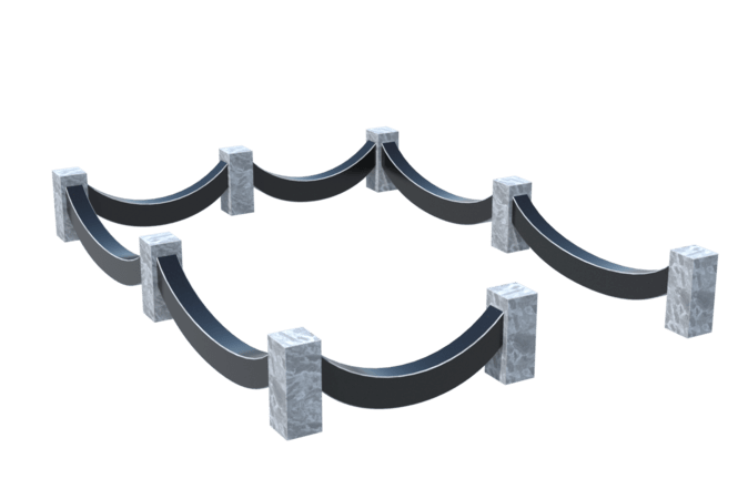 Цоколи на могилу в Курске | Цоколь на могилу №0023