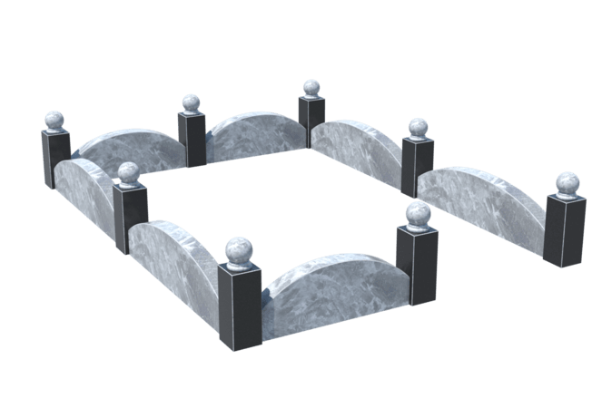 Цоколи на могилу в Курске | Цоколь на могилу №0003