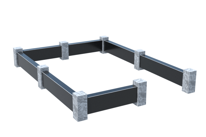Цоколи на могилу в Курске | Цоколь на могилу №0032