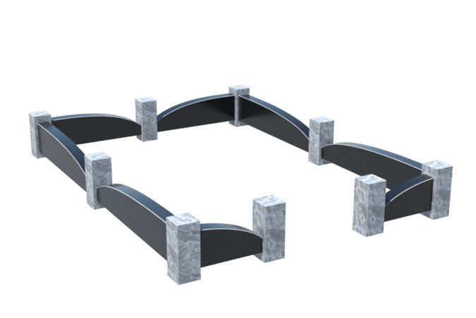 Цоколи на могилу в Курске | Цоколь на могилу №0041