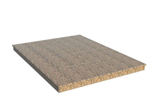 Площадки на могилу в Курске | Площадка с вертикальной (10 см) облицовкой Южно-султаевским гранитом