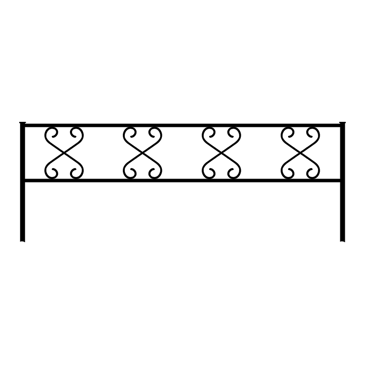 Металлические оградки, столы, скамейки в Курске | Оградка №1