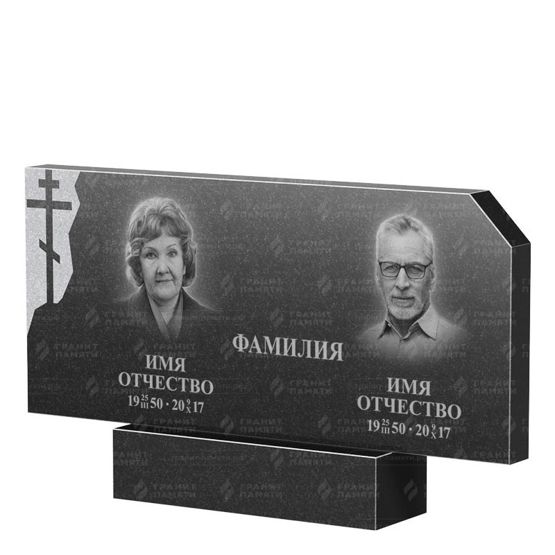 Памятники из гранита двойные в Курске | Двойной гранитный памятник ФГ-134