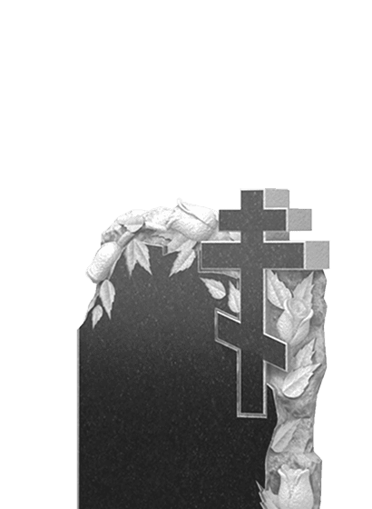 Памятники из гранита с цветами в Курске